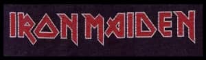 Iron Maiden Iron Maiden Logo Patch Black red white