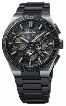 Seiko SSH139J1 Astron aCyber Yellowa GPS Solar 5X Dual- Watch