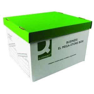 Q Connect Green and White Mega Store Box Pack of 10 KF21738