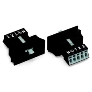 WAGO 890-705 5 Pole 16A 4.4mm Socket Snap In Black