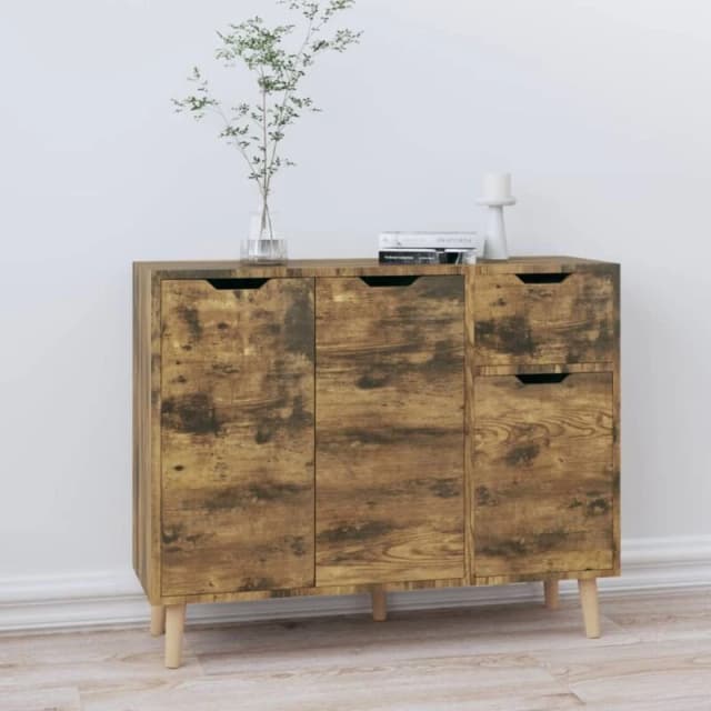 VIDAXL Sideboard Smoked Oak 90x30x72cm Engineered Wood Vidaxl 8720286344194