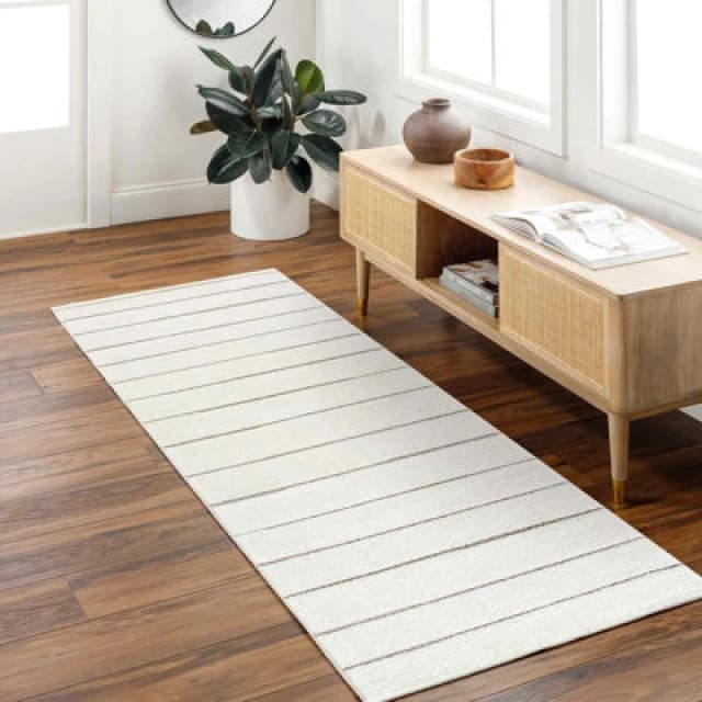 Livabliss Our Pnw Home-Cascade Ivory Brown Modern High Pile Living Dining Rug in Light Brown Size: 80cm x 220cm Light Brown Unisex 80cm x 220 cm