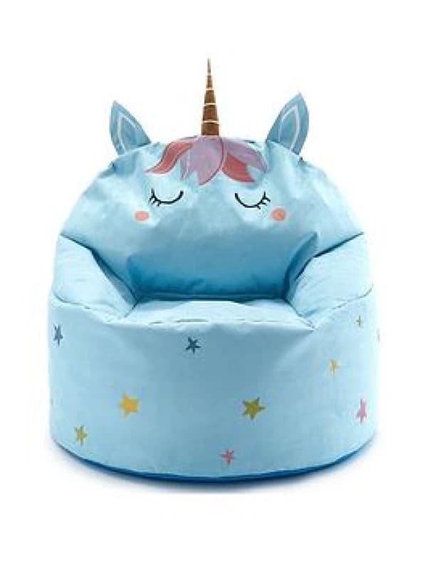 Kaikoo Unicorn Bean Bag Chair Blue VM6VU Unisex