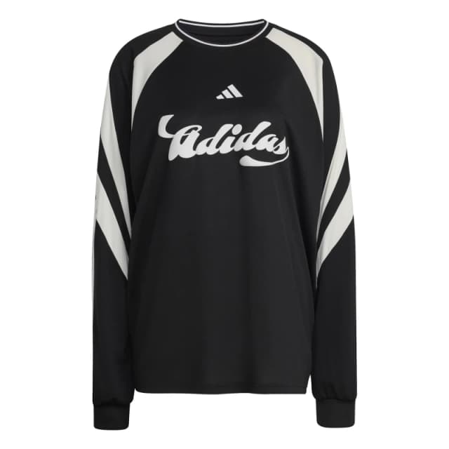 Adidas HER LS Tee Ld63 Black/Off White female 8 (XS)