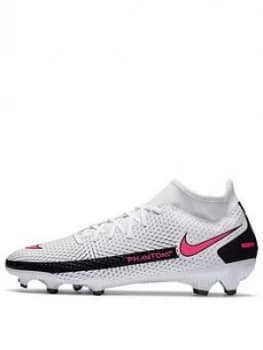 Nike Mens Phantom Gt Academy Df Firm Ground Football Boot, White/Pink, Size 10, Men