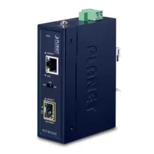 IP30 Compact size Industrial 100/1000Base-X SFP to BASE-T - Converter - Copper Wire