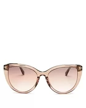 Tom Ford Womens Isabella Cat Eye Sunglasses, 56mm