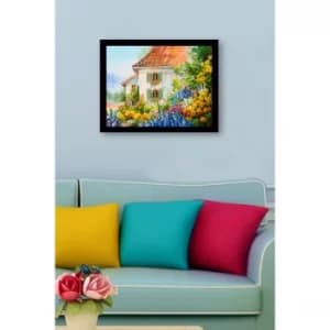SC0988 Multicolor Decorative Framed MDF Painting