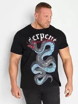 BadRhino Serpent T-Shirt, Black, Size 1Xl, Men