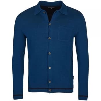Barbour Aleck Knitted Button Thru - Dk Pertol BL81
