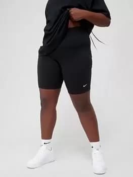 Nike NSW Essential LBR Shorts (Curve) - Black, Size 18-20=1X, Women