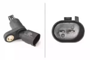 Wheel Speed Sensor 6PU009106-181 by Hella Rear