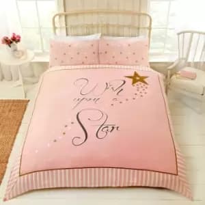 Wish Upon a Star - Pink - Duvet Cover Set - Double