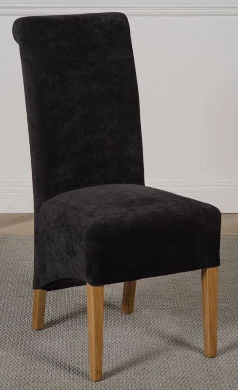 Thats Furniture Montana Fabric Dining Chairs for Dining Room or Kitchen in Black Unisex