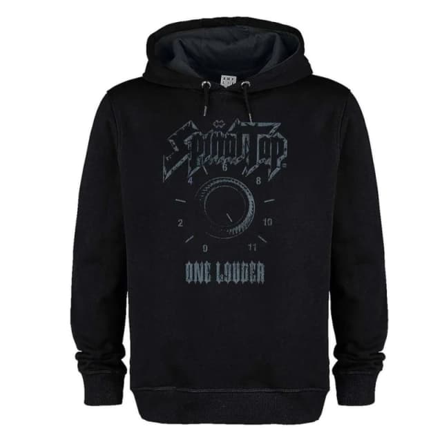 Amplified Mens One Louder Spinal Tap Hoodie in Black Size: XS Black Male XS