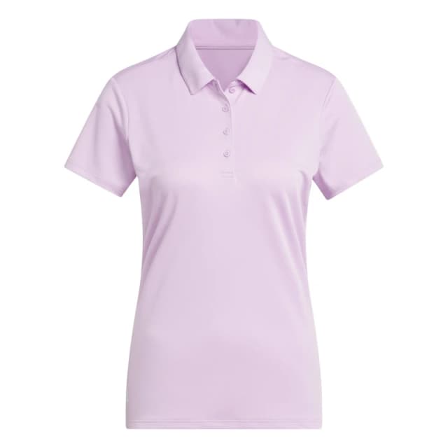 adidas Short Sleeve Performance Polo Shirt Womens Clear Lilac female 8 (XS)