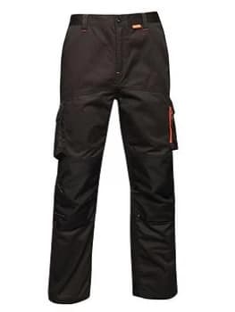 Regatta Professional Workwear Heroic Cargo Trousers - Black, Size 30, Men