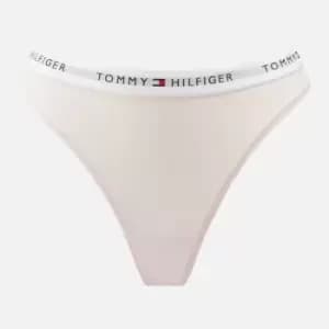 Tommy Hilfiger Logo-Waistband Cotton-Blend Jersey Thong - M