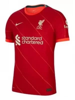 Nike Mens Liverpool Home 21/22 Short Sleeved Vapor Shirt, Red Size M Men