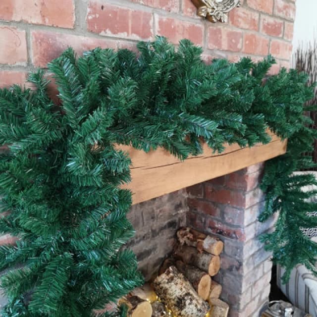 Samuel Alexander Premier 2.7M (9ft) Super Bushy Christmas Deluxe Green Garland
