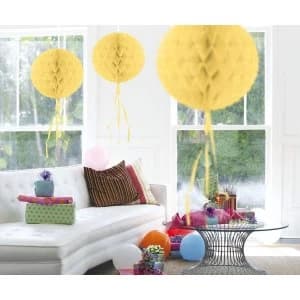 Honeycomb Ball Decoration (Ivory White)