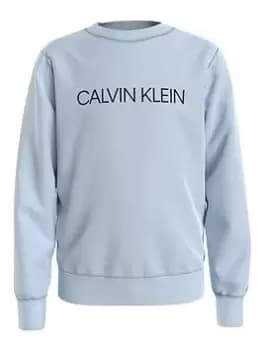 Calvin Klein Jeans Boys Institutional Logo Sweatshirt - Blue Size 16 Years