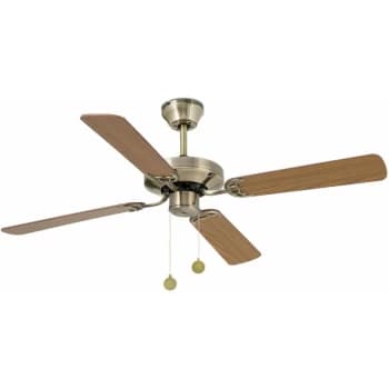Faro Yakarta Medium Ceiling Fan with / without Light Antique Brass, Oak