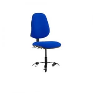 Task Office Chair Eclipse II Lever Blue Fabric With Hi Rise Draughtsman Kit