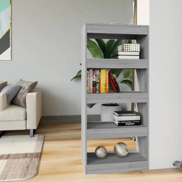 VIDAXL Book Cabinet/Room Divider Grey Sonoma 60x30x135cm Engineered Wood Vidaxl 8720286844373
