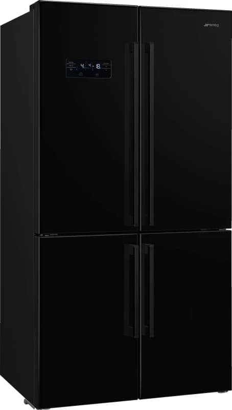 Smeg FQ60NDE Frost Free Multi-door American Fridge Freezer - Black - E Rated