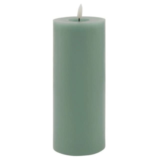 Luxe Collection Melt Effect 3.5X9 Sage LED Wax Candle