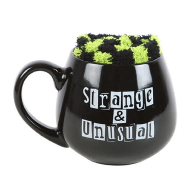 Something Different Something Different Strange And Unusual Mug and Sock Set in Black One Size Unisex 5063527806901