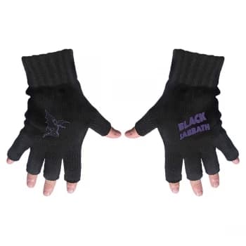 Black Sabbath - Purple Logo & Devil Fingerless Gloves