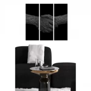 MDF85094065 Multicolor Decorative MDF Painting (3 Pieces)