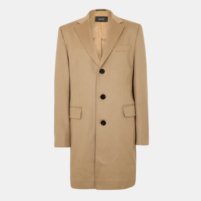 Boss Mens Hal Trench Coat Medium Beige male 36 (46)