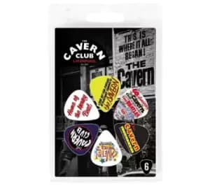 THE CAVERN CLUB CVP66 Cavern Guitar Pics - Set of 6, Patterned