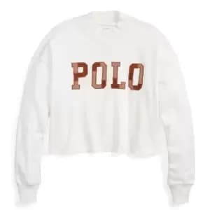 Polo Ralph Lauren Leather Polo Sweater - Cream