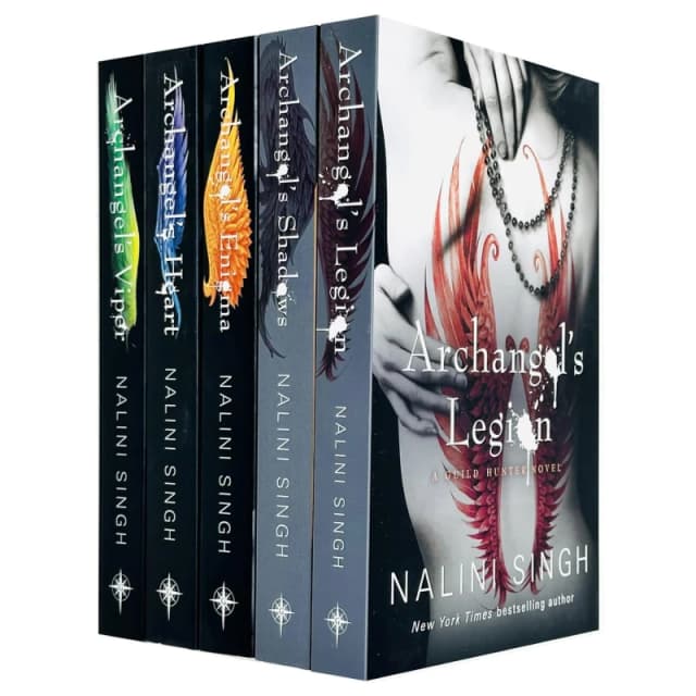 Guild Hunter Series 6-10: 5 Books Collection Set By Nalini Singh (Archangel's Legion, Archangel's Shadows, Archangel's Enigma, Archangel's Heart & Arc