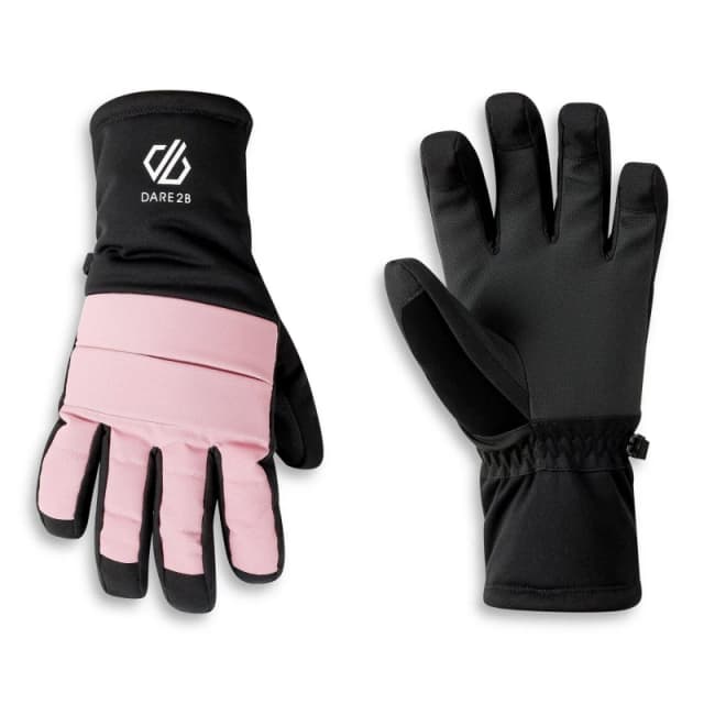 Dare 2b Dare 2b Freeride Waterproof Breathable Stretch Insulating Gloves in Pale Pink Size: large Pale Pink L Unisex 5063516176558