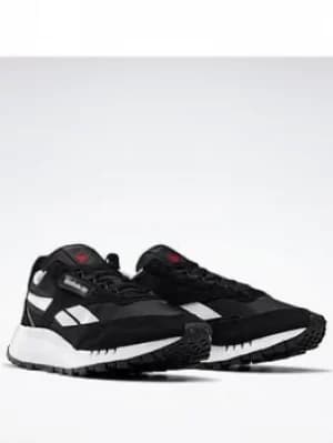 Reebok Classic Leather Legacy Shoes, Black/Dark Grey/Red, Size 9.5, Men