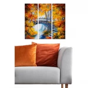 MDF193662572 Multicolor Decorative MDF Painting (3 Pieces)