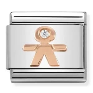 Nomination CLASSIC Rose Gold Symbols Little Boy Charm 430305/08