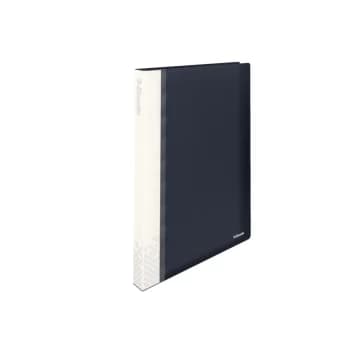 VIVIDA Display Book rigid, translucent, 40 pockets, 80 sheet capacity, A4, Black - Outer carton of 6