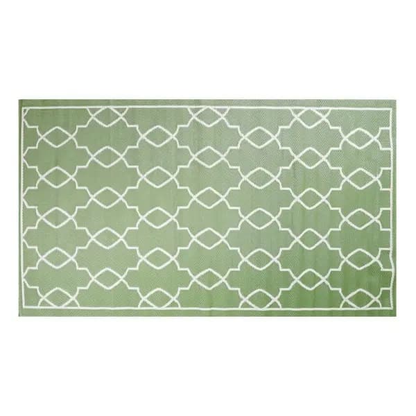Streetwize Vintage Outdoor Rug (Cream/White) - 120cm x 180cm - Green M
