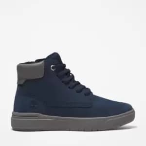 Timberland Seneca Bay High-top Trainer For Youth In Navy Dark Blue Kids, Size 2.5