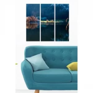 MDF3898293 Multicolor Decorative MDF Painting (3 Pieces)