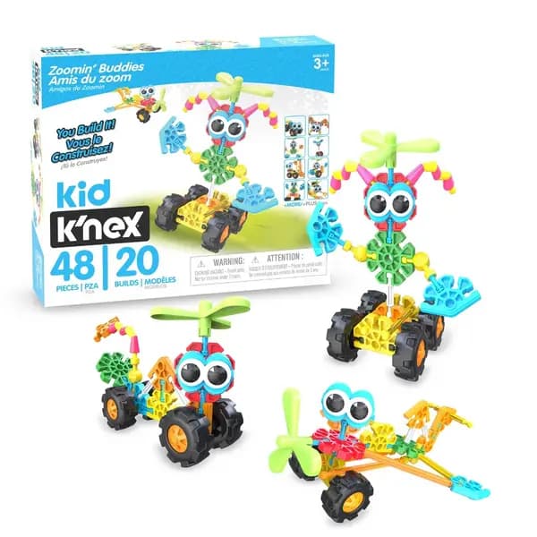 Kid K'Nex Zoomin' Buddies 20 Model Building Set