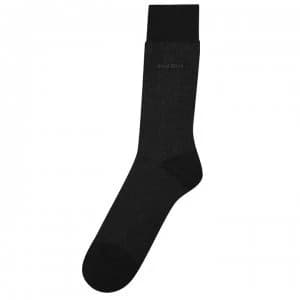 Hugo Boss Mini Pattern Mercerised Cotton Socks Black