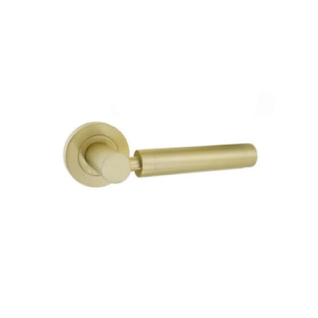 Spira Brass Zest Lever Door Handle Satin Brass