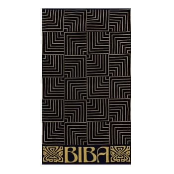 Biba Biba Geometric Beach Towel - Geo Navy